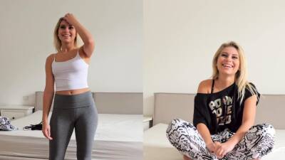 Bella - Casting Petite Czech Amateur Lilly Bella In Yoga Pants - nvdvid.com